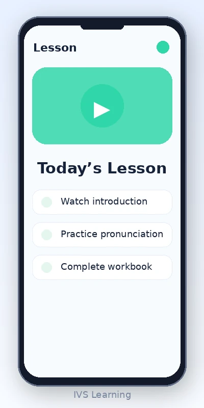 LMS Lesson Screen