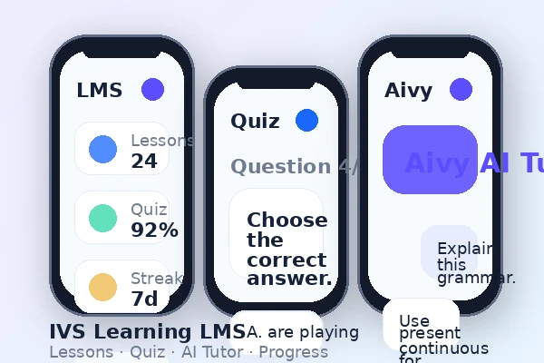 IVS Learning LMS Dashboard